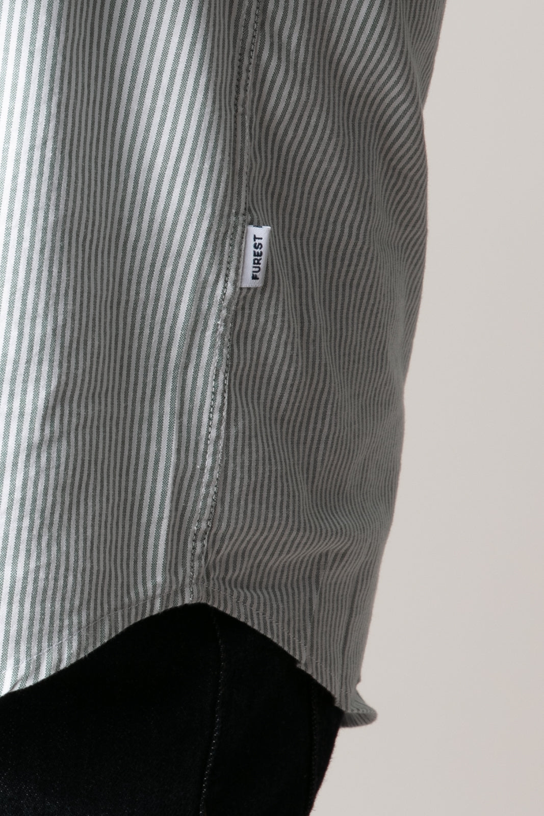 Camisa sport rayas celeste verde