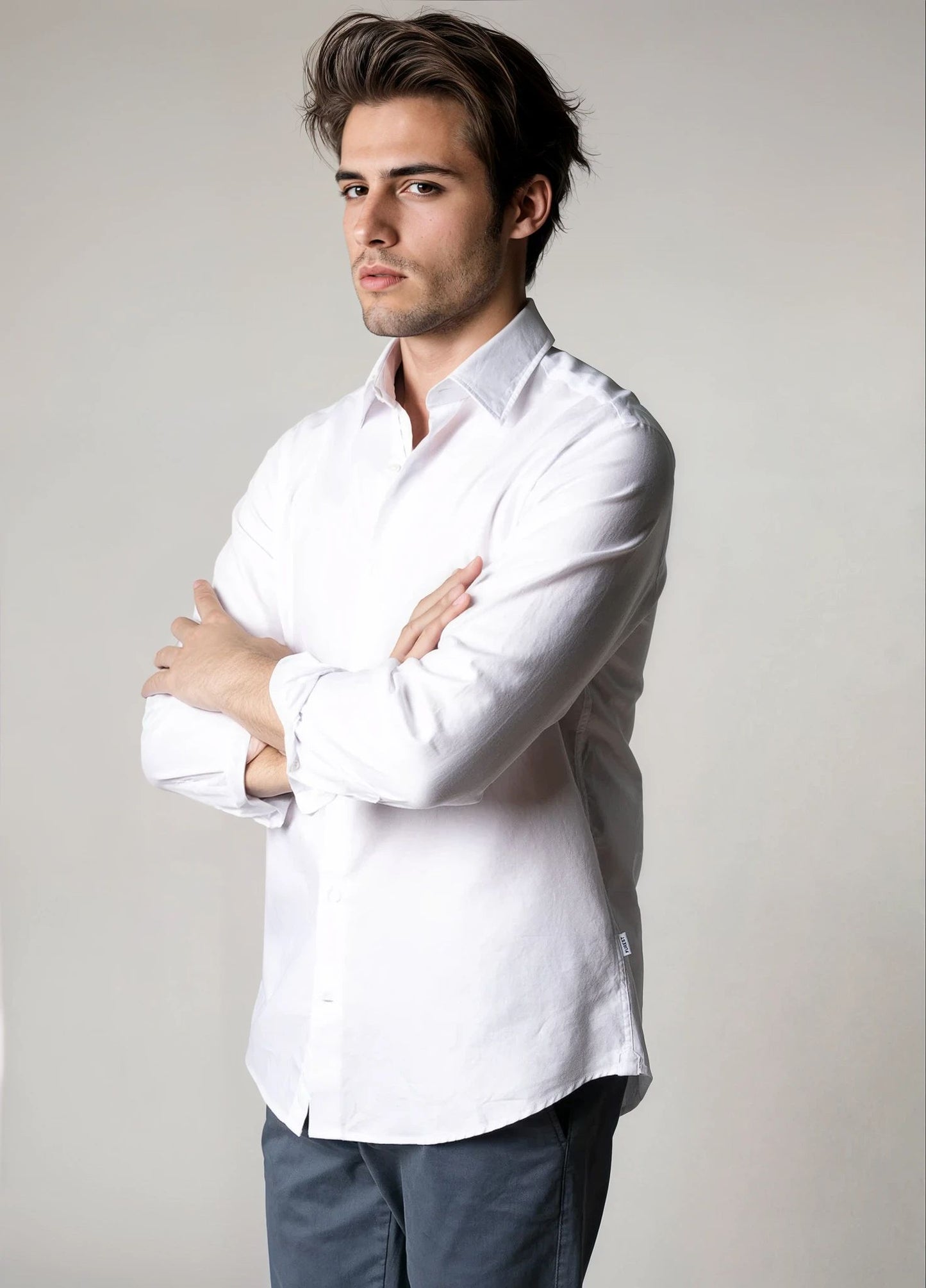 Camisa sport oxford blanca