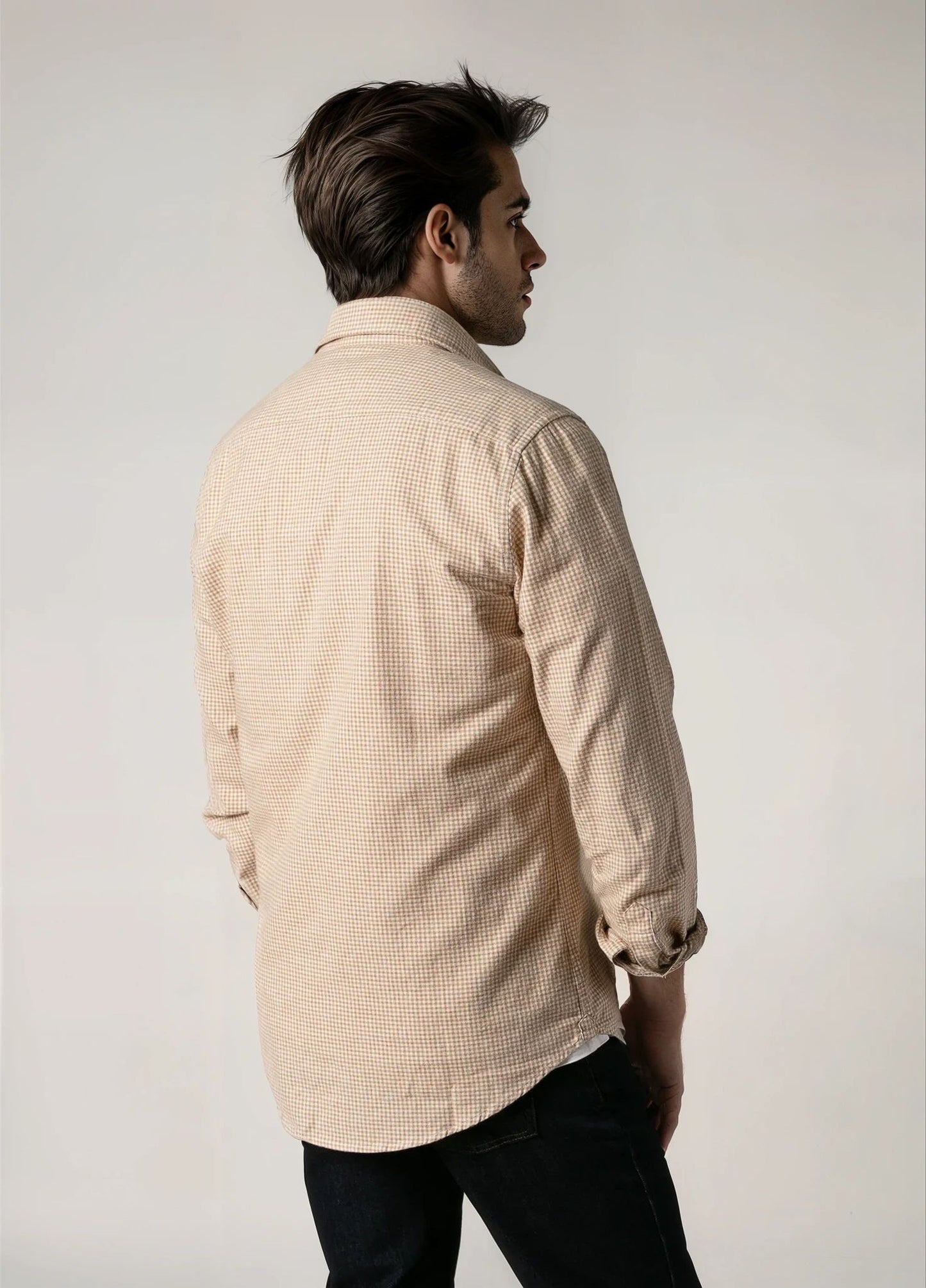 Camisa sport cuadritos arena