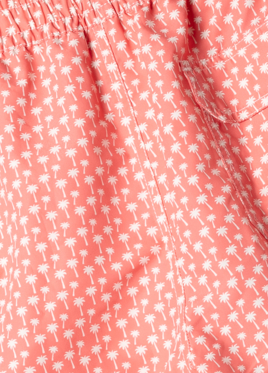 Coral palm tree swimsuit