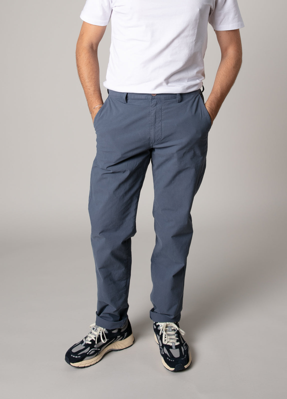 Beige gabardine chino pants