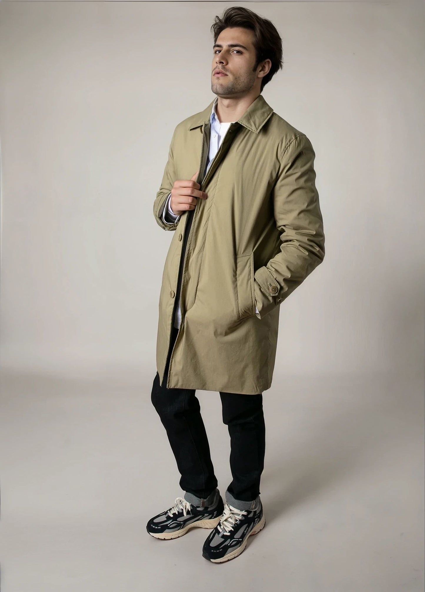 Trench kaki