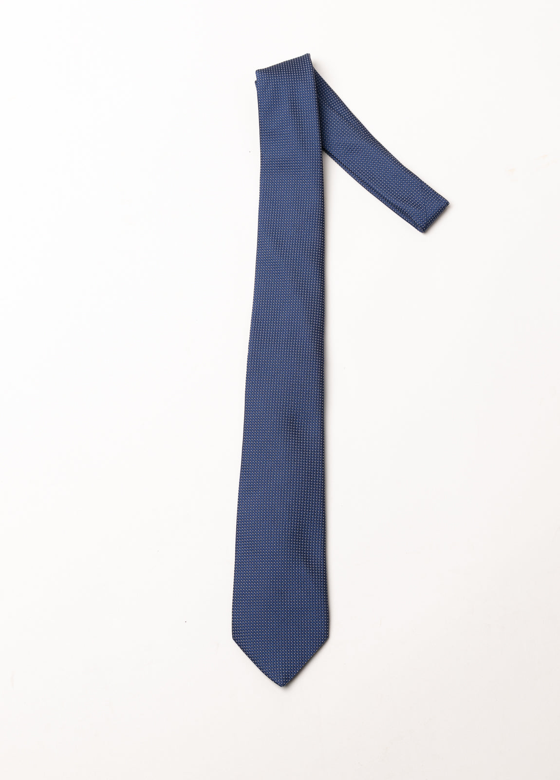 Corbata vestir microdibujo azul oscuro