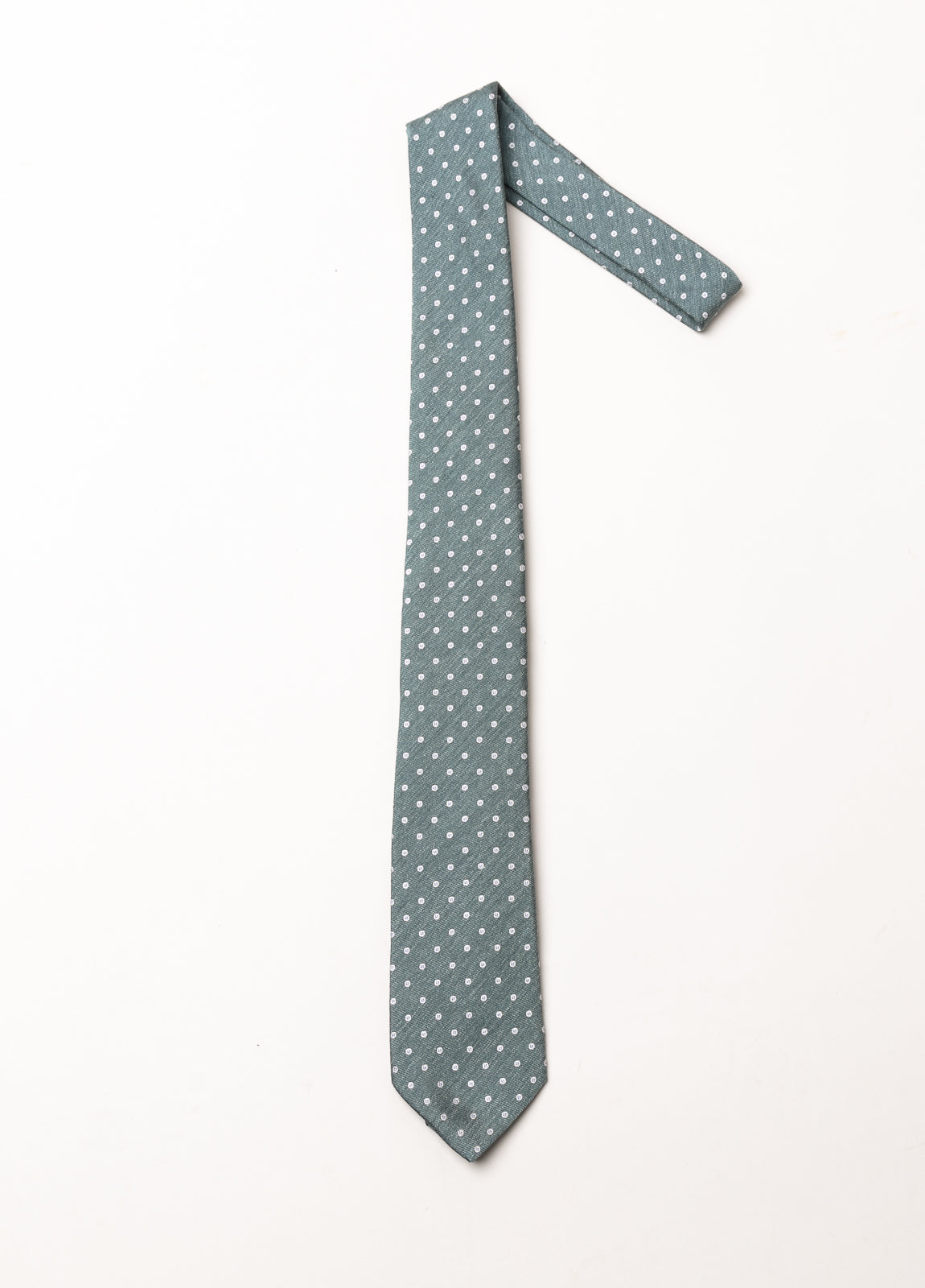 Corbata vestir topitos verde