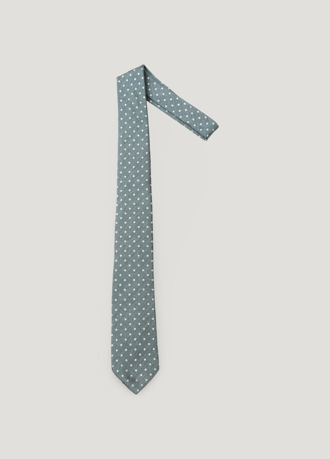 Green polka dot tie
