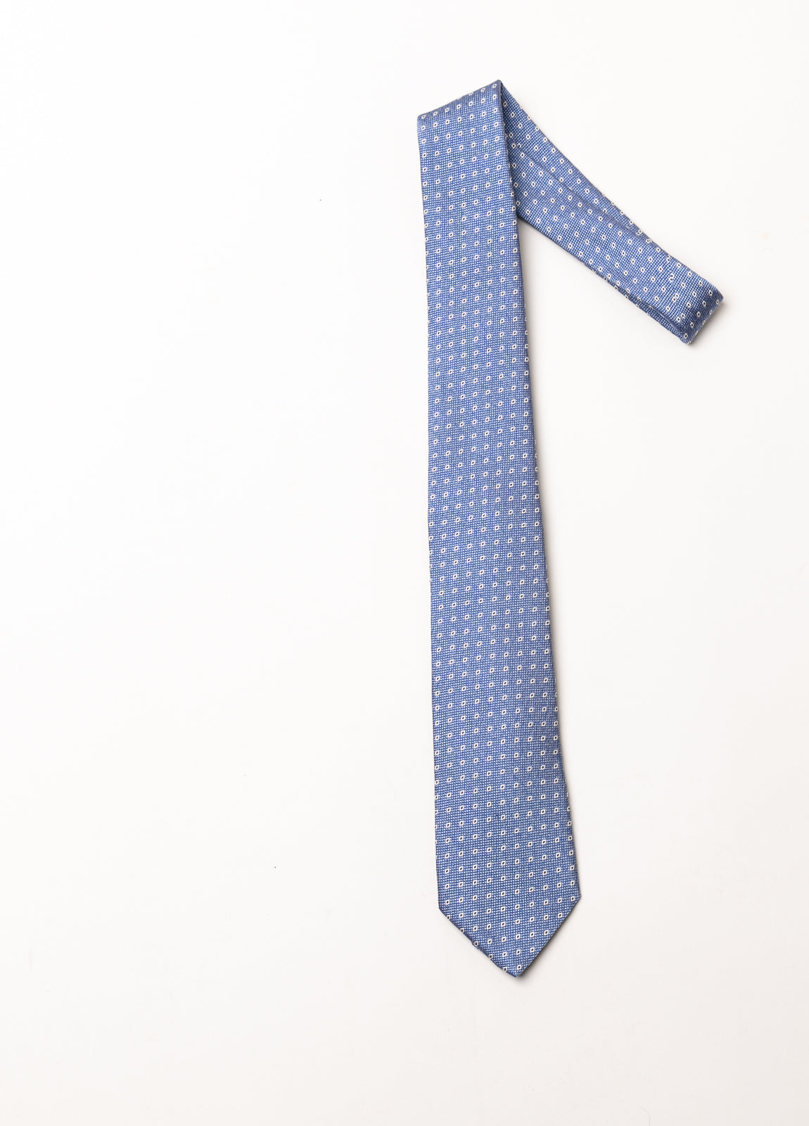 Corbata vestir dibujo azul