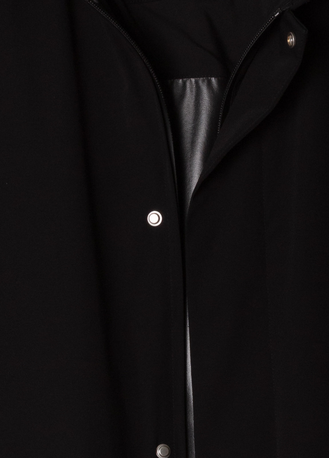 Lightweight black parka