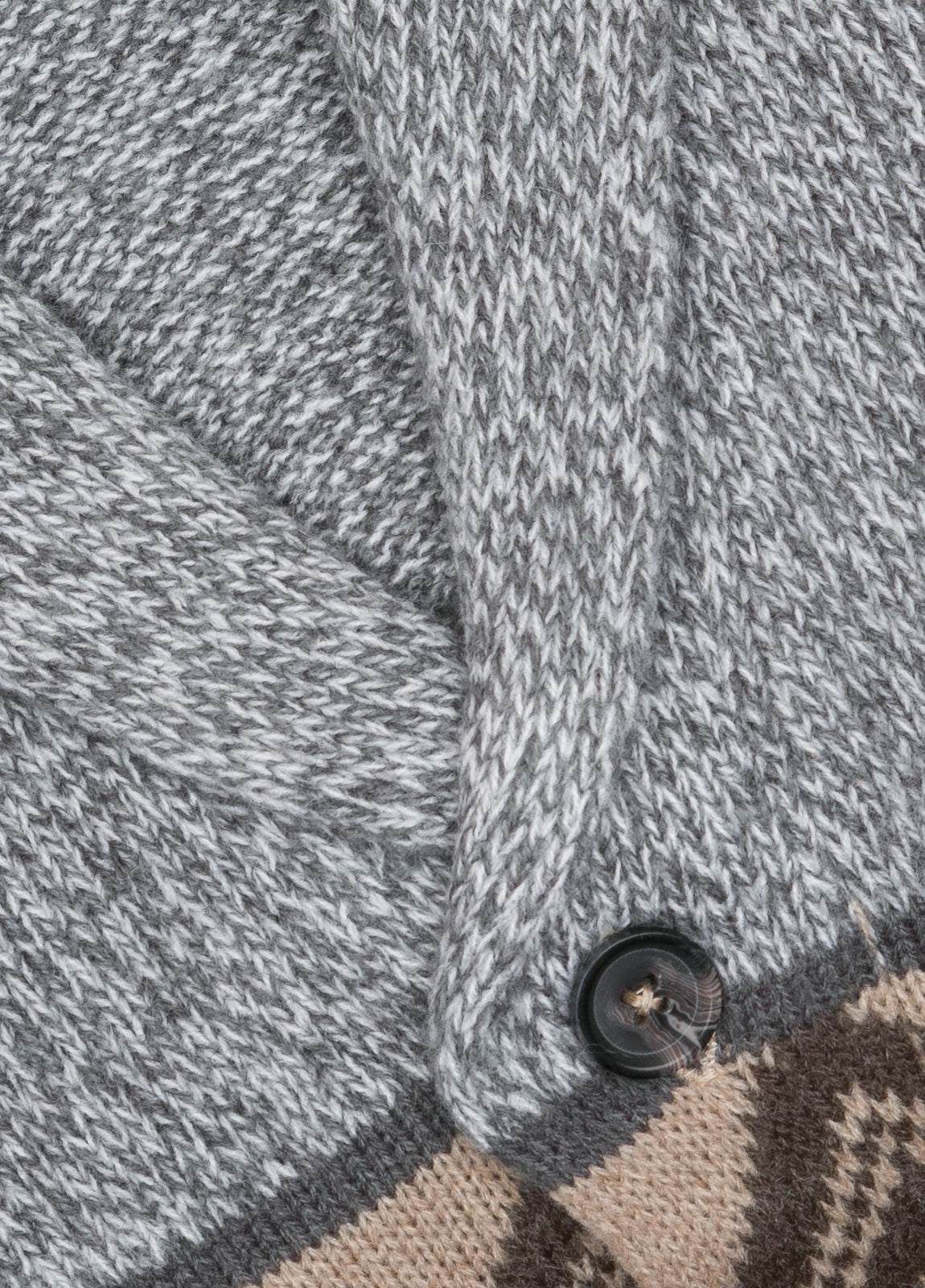 Chaqueta botones fantasía cenefa gris