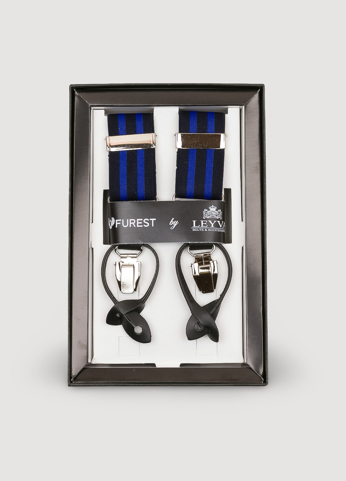 Tirantes vestir rayas azul