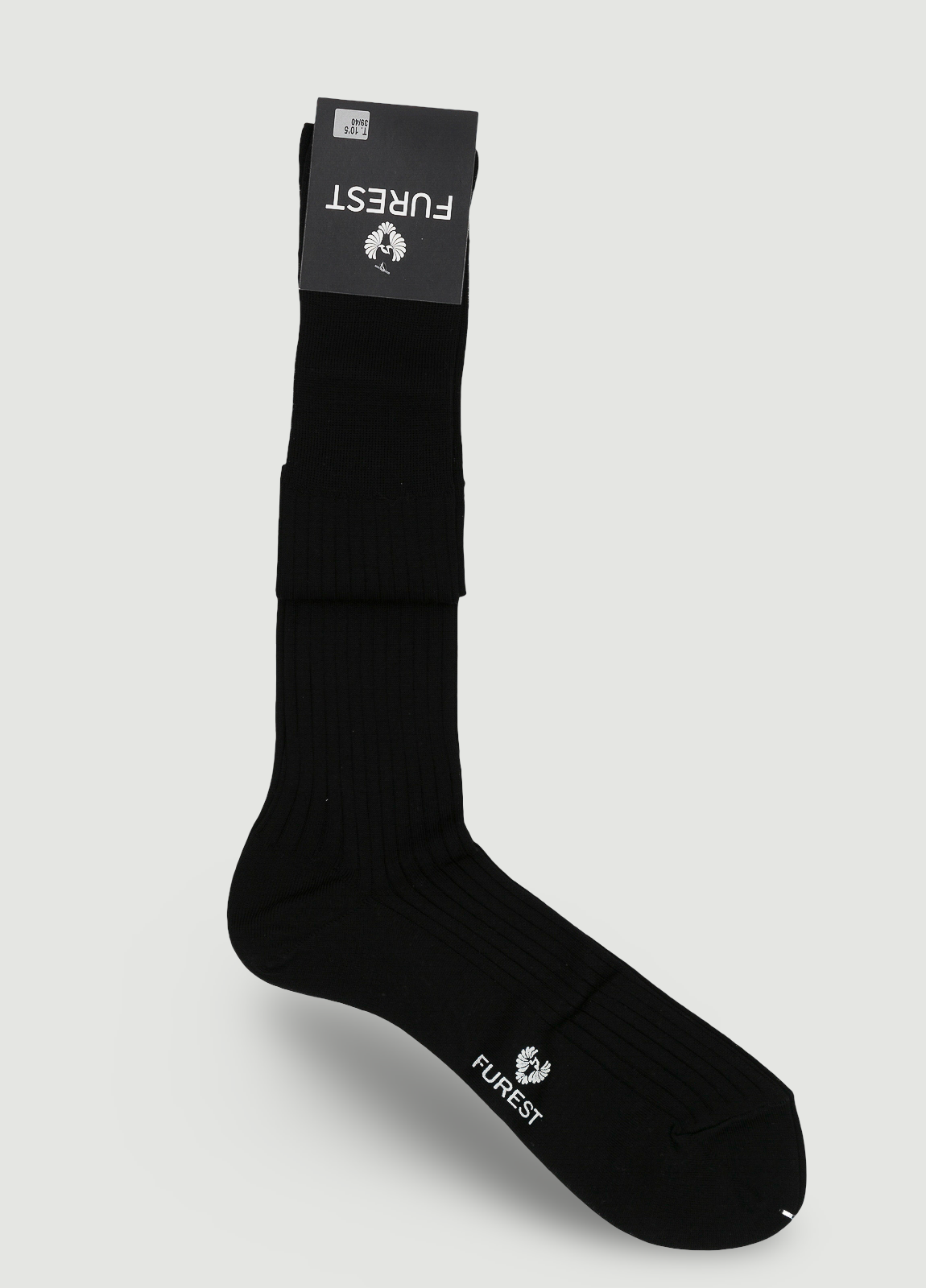 Calcetín largo negro hilo de Escocia