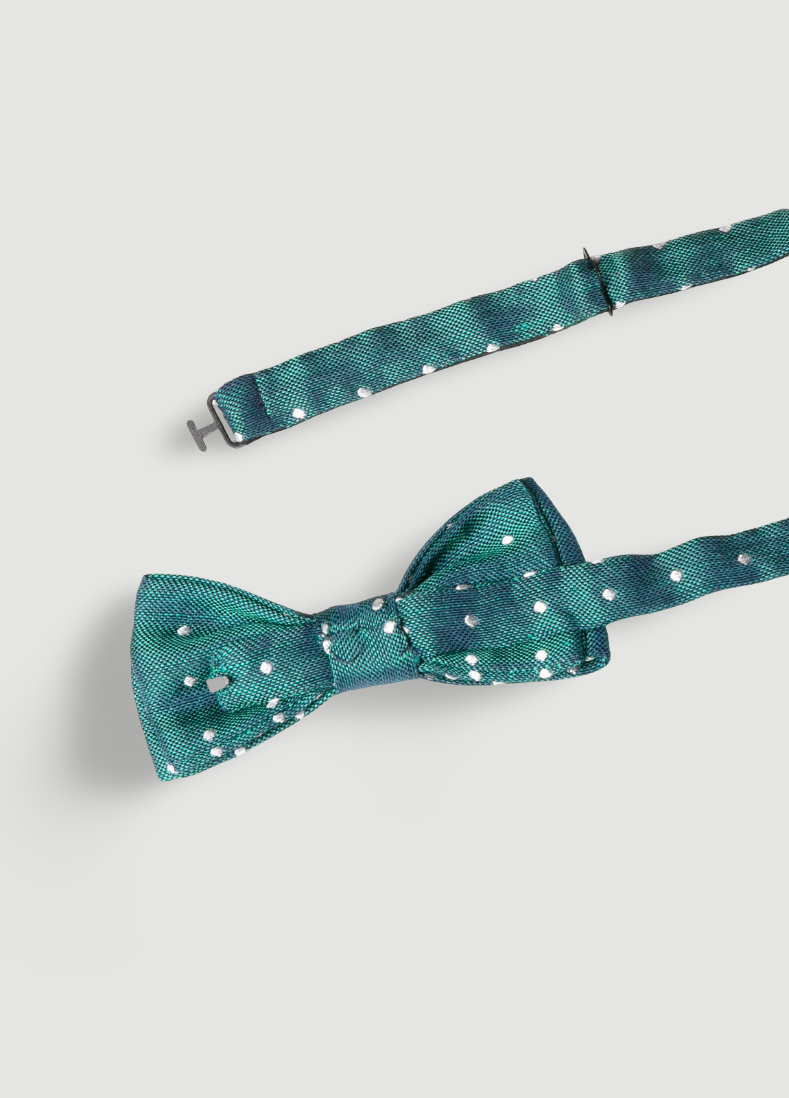 Pajarita vestir topitos verde