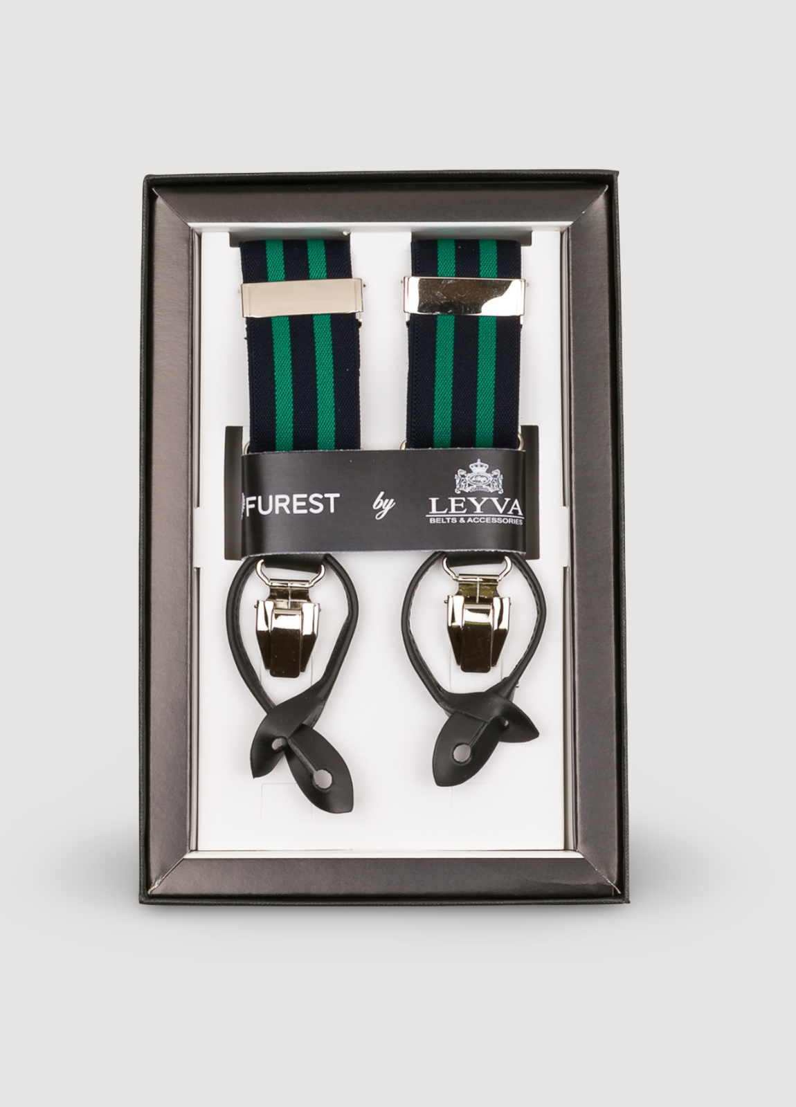 Tirantes vestir rayas verde