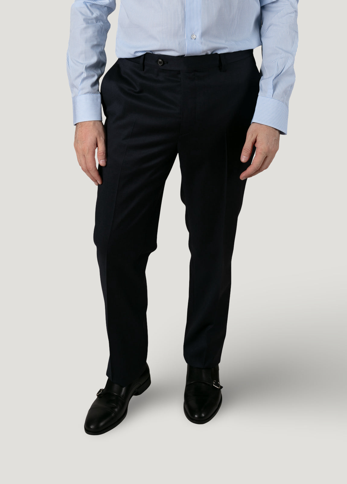 Traje vestir micrograbado azul marino