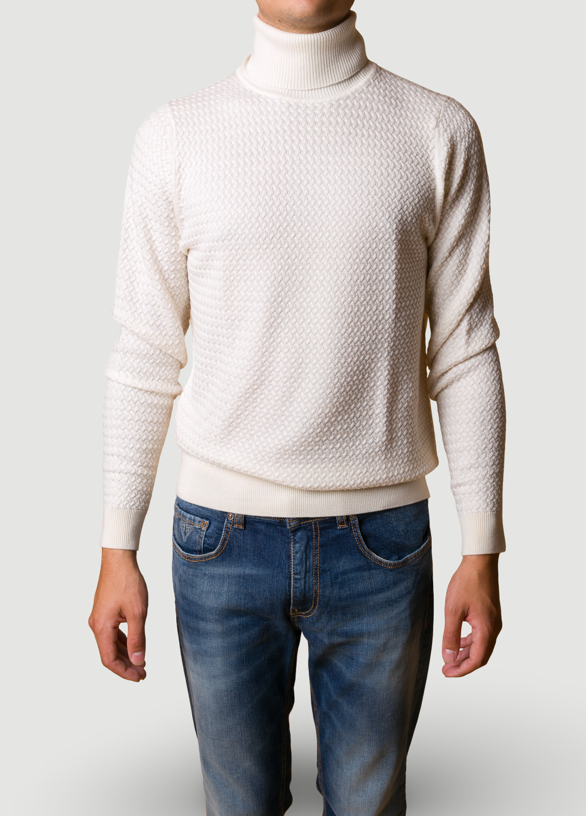 Jersei ´ cuello cisne crudo