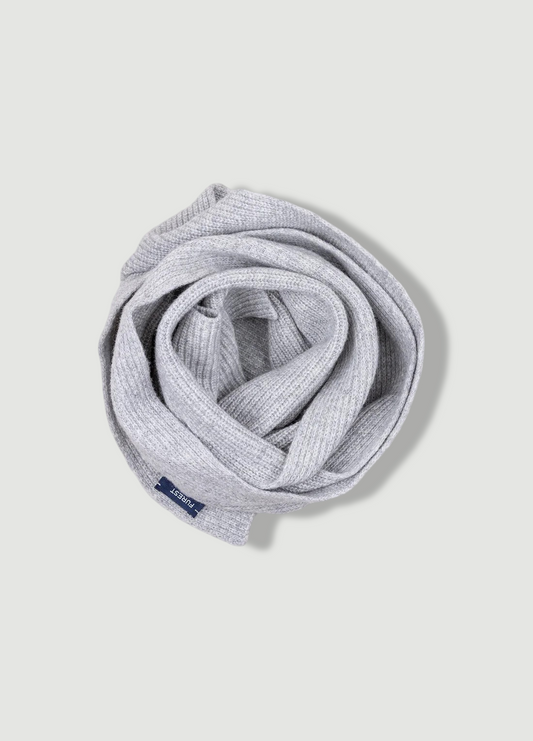Bufanda lana gris
