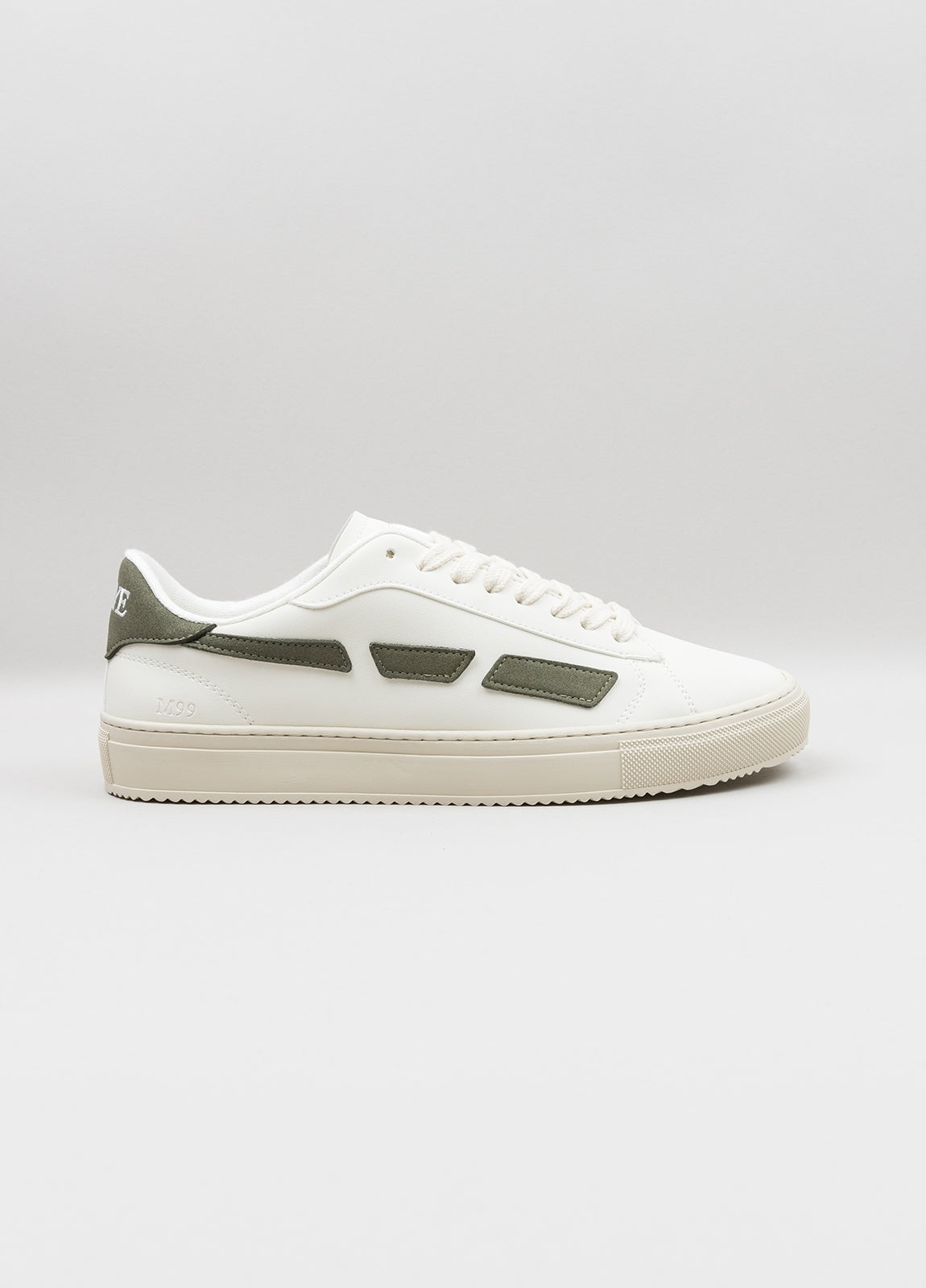 Sneakers blanco y kaki