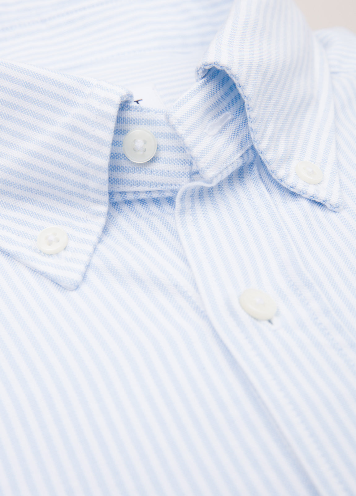 Camisa sport oxford rayas celeste