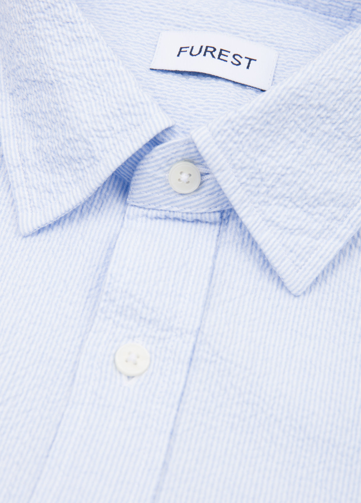 Camisa sport manga corta micro raya celeste