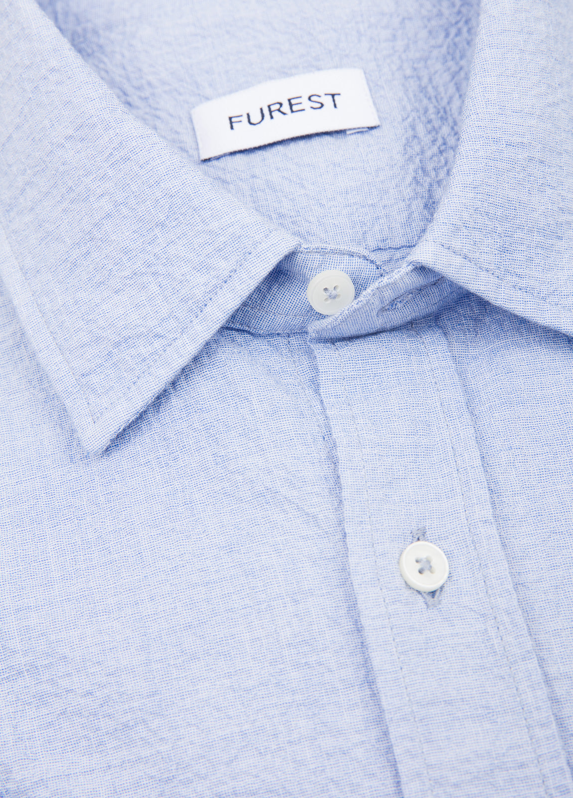 Camisa sport manga corta azul