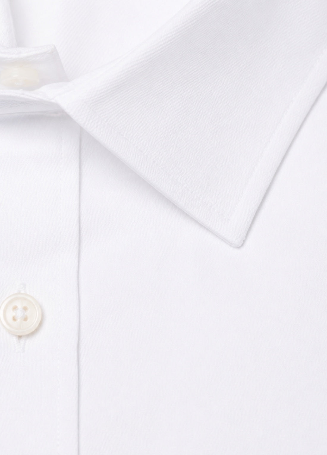 White twill casual shirt