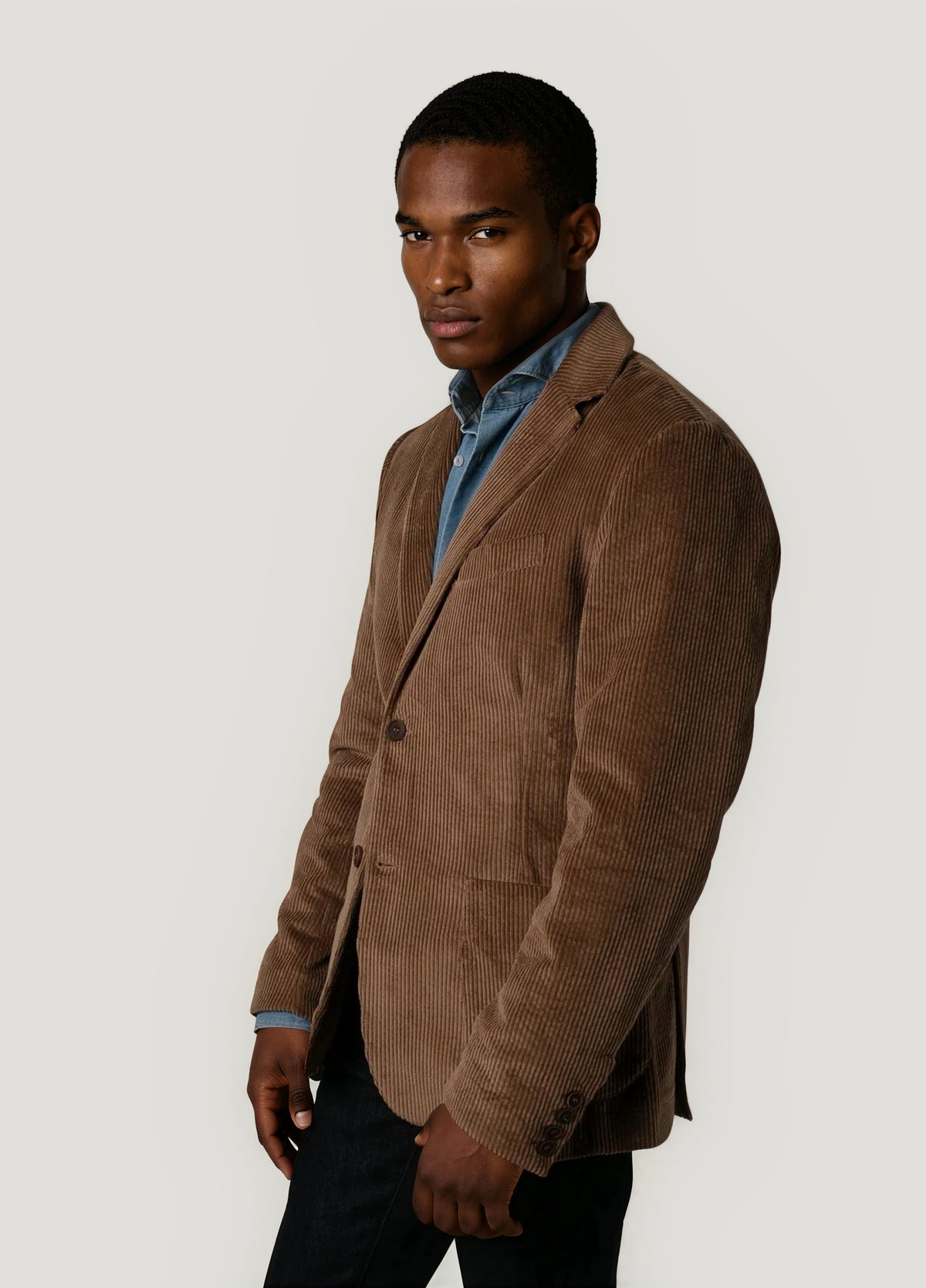 Brown corduroy blazer