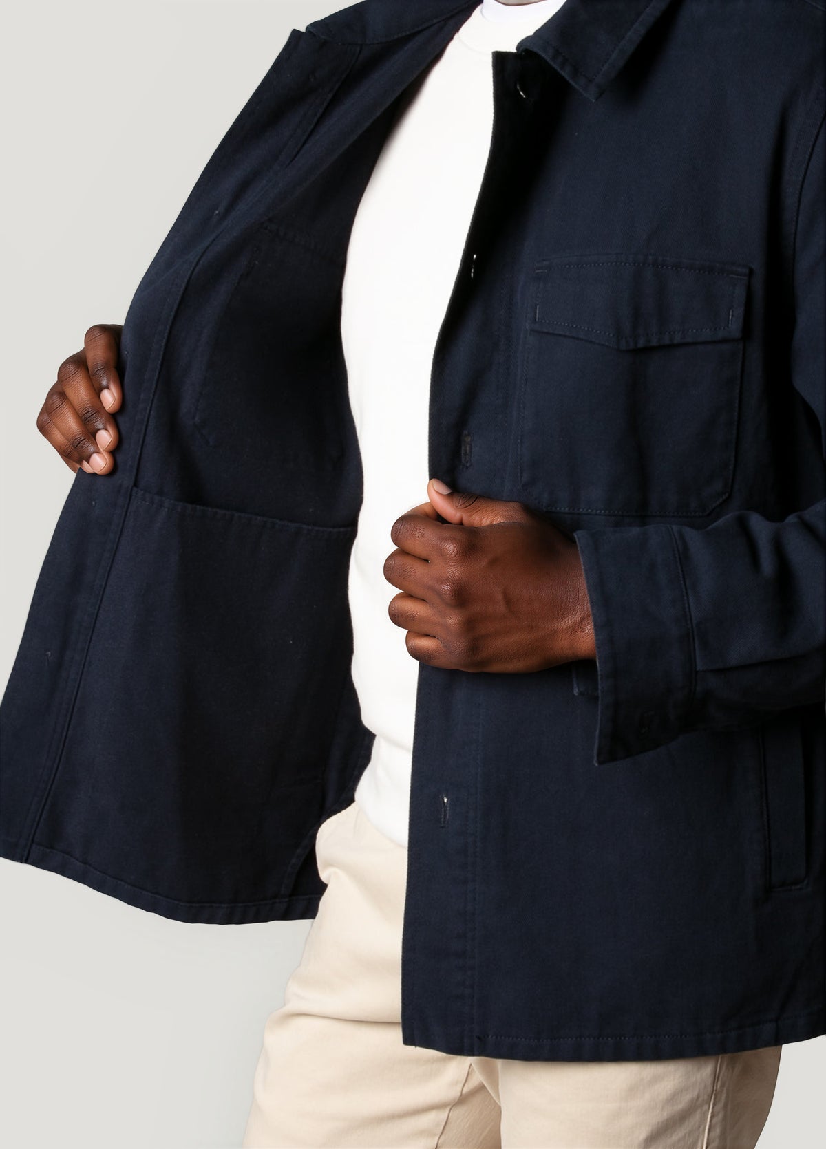 Sobrecamisa loneta marino