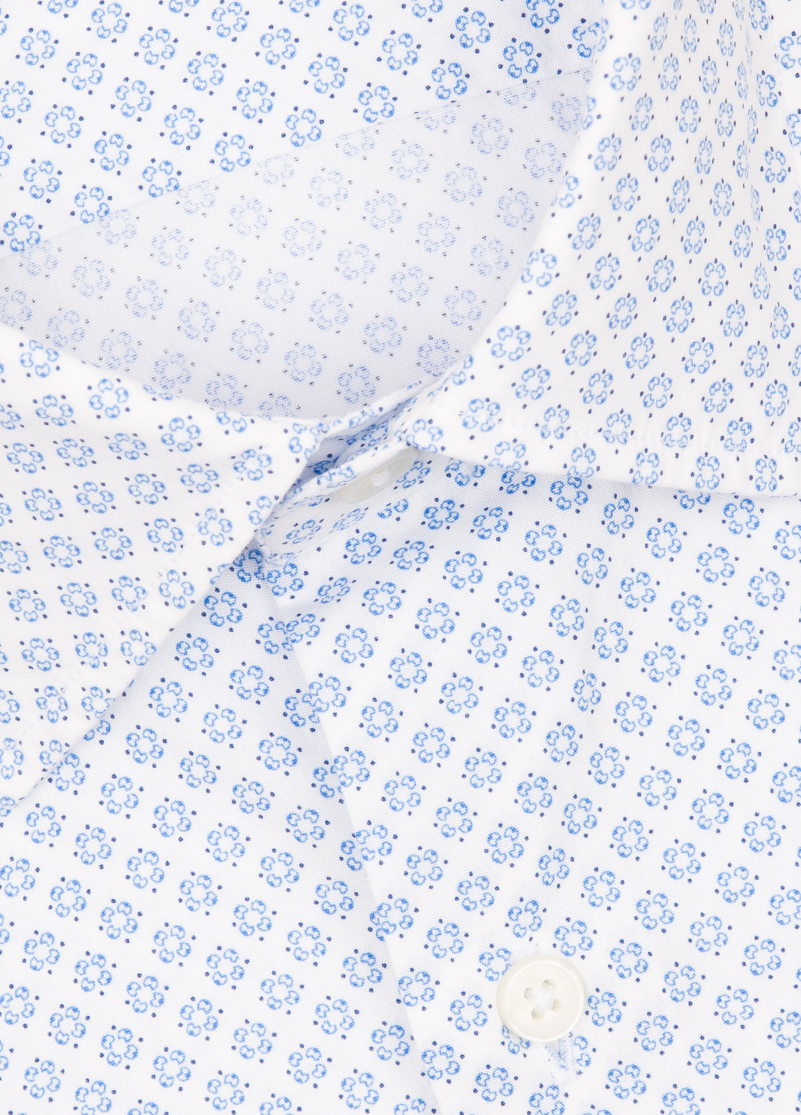 Camisa sport flor azul