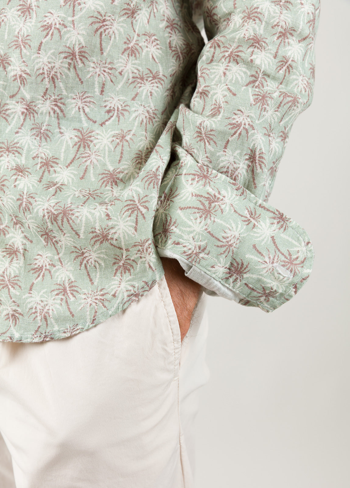 Camisa sport palmeras verde