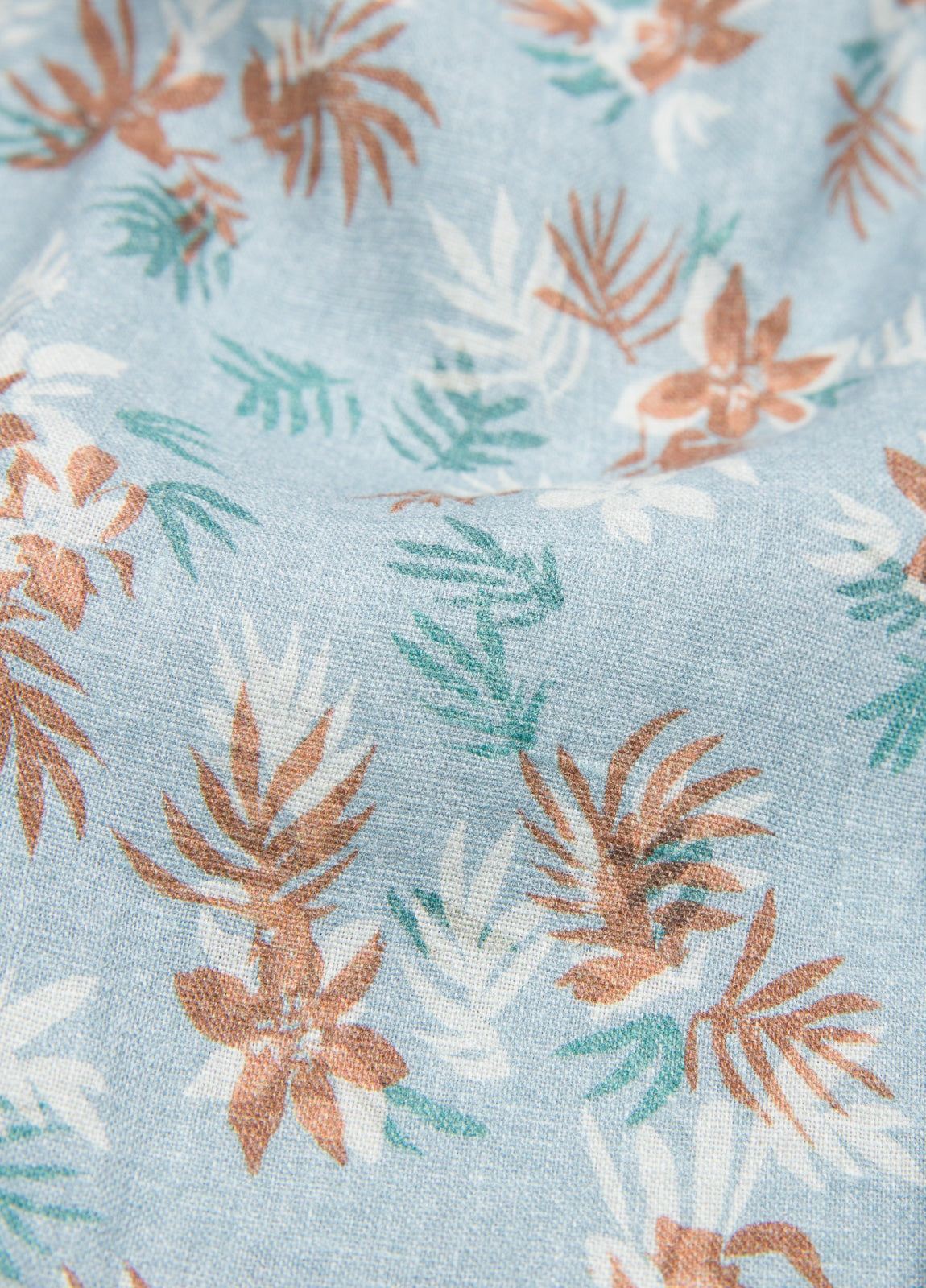 Camisa sport flores azul