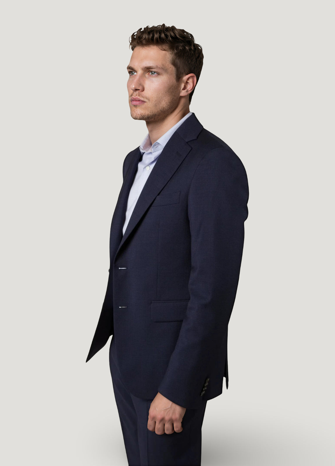 Traje vestir micro grabado vestir marino