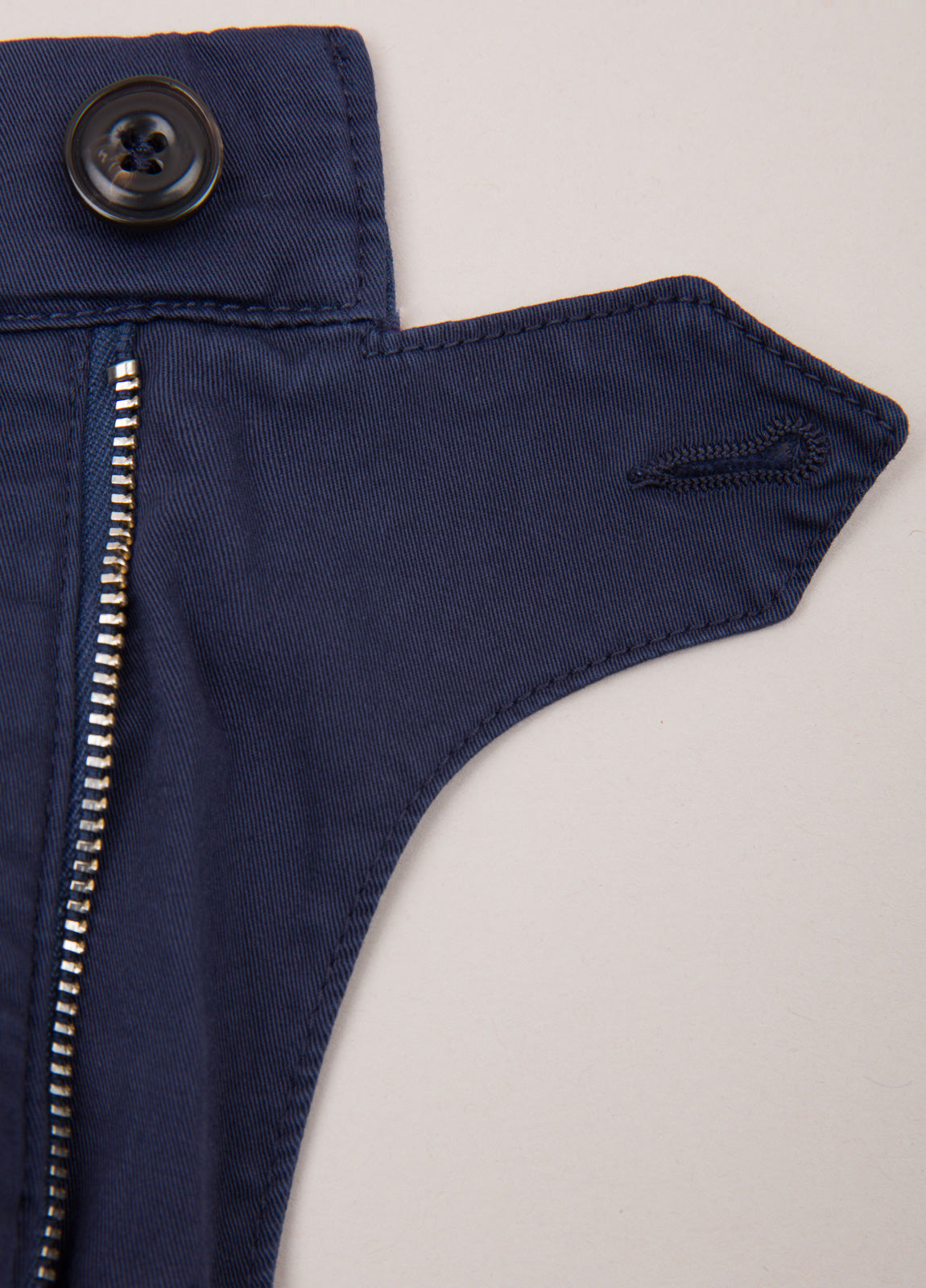 Navy gabardine chino pants