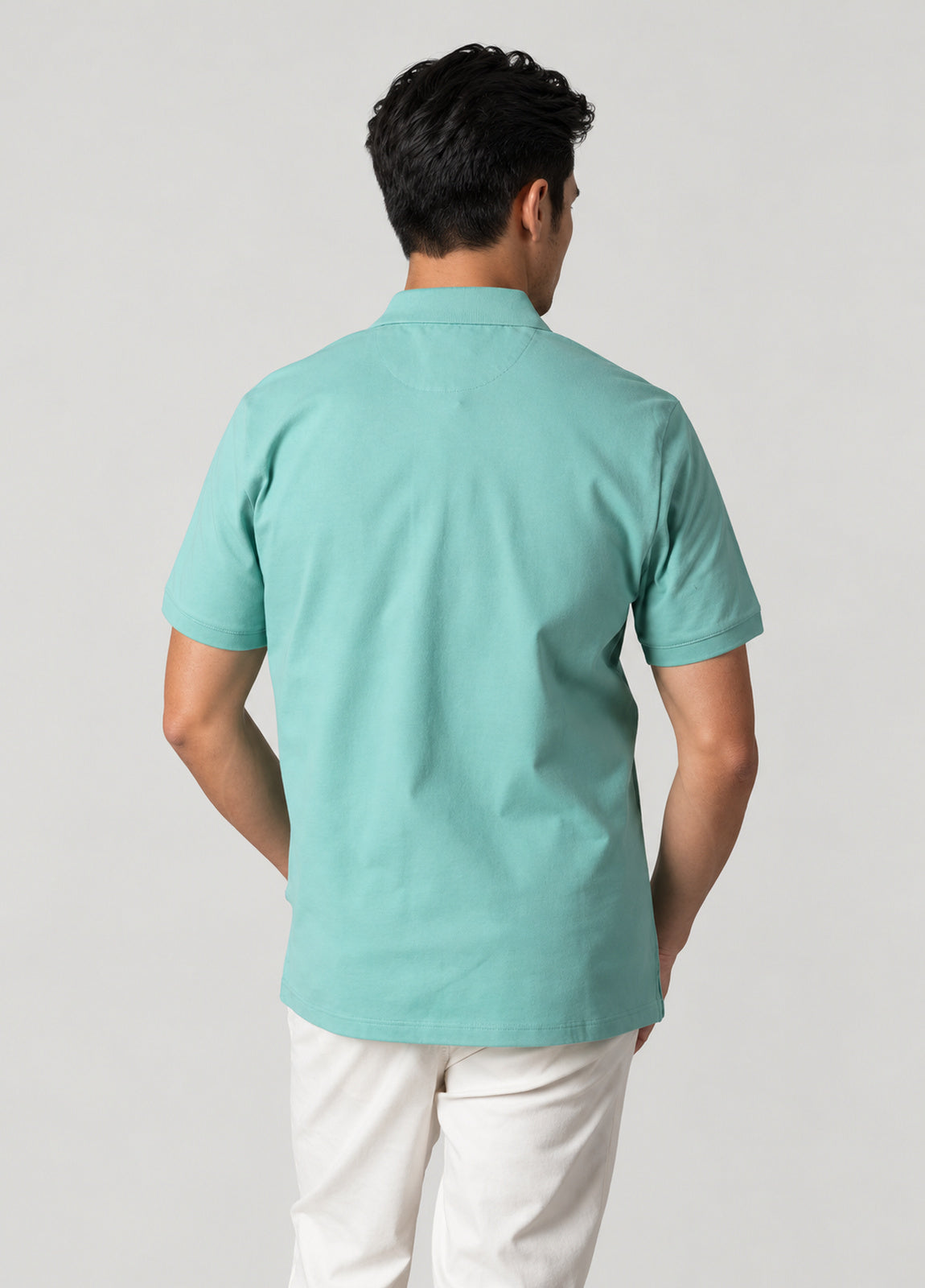 Polo manga corta pique manzana