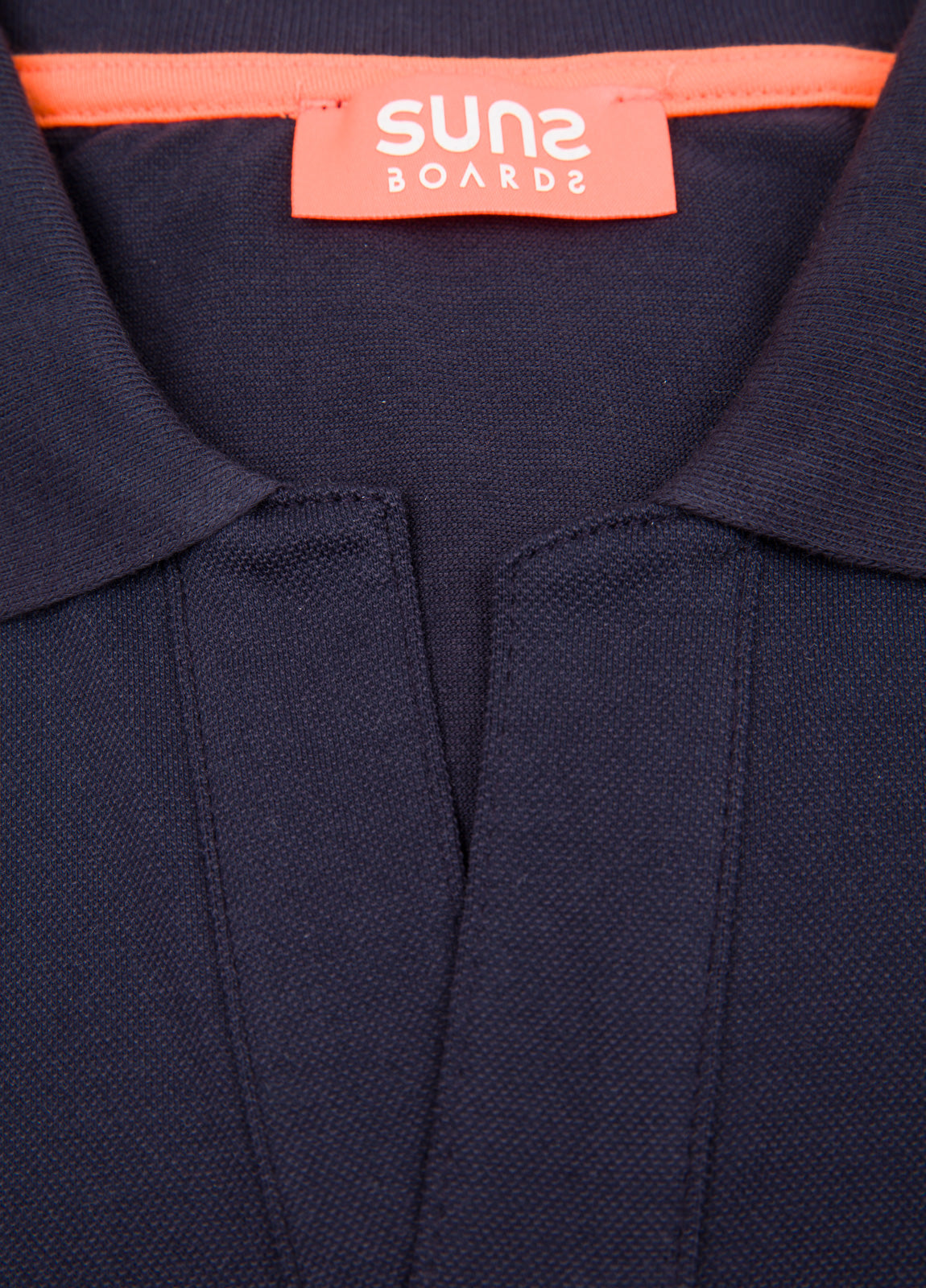Polo cuello V marino