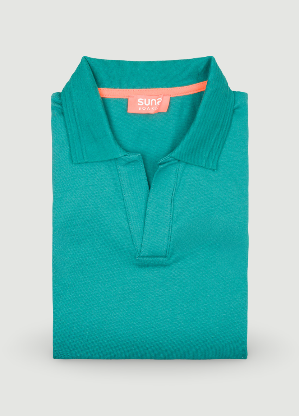Polo cuello V verde