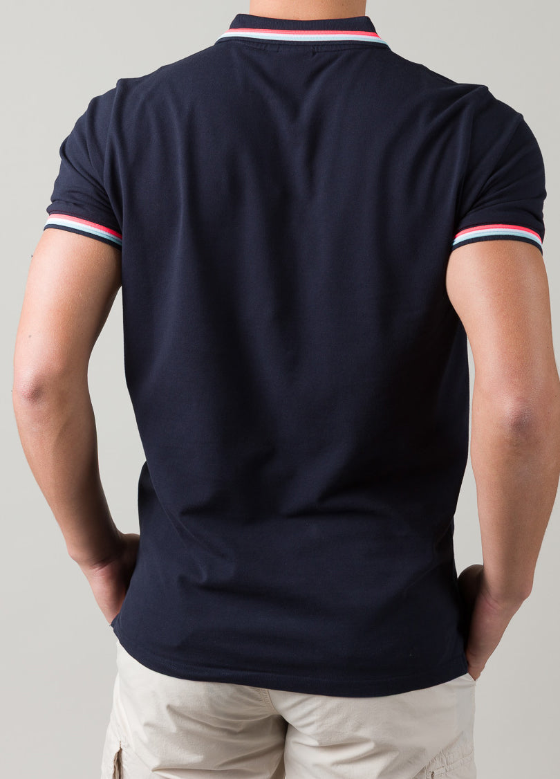 Polo piqué marino
