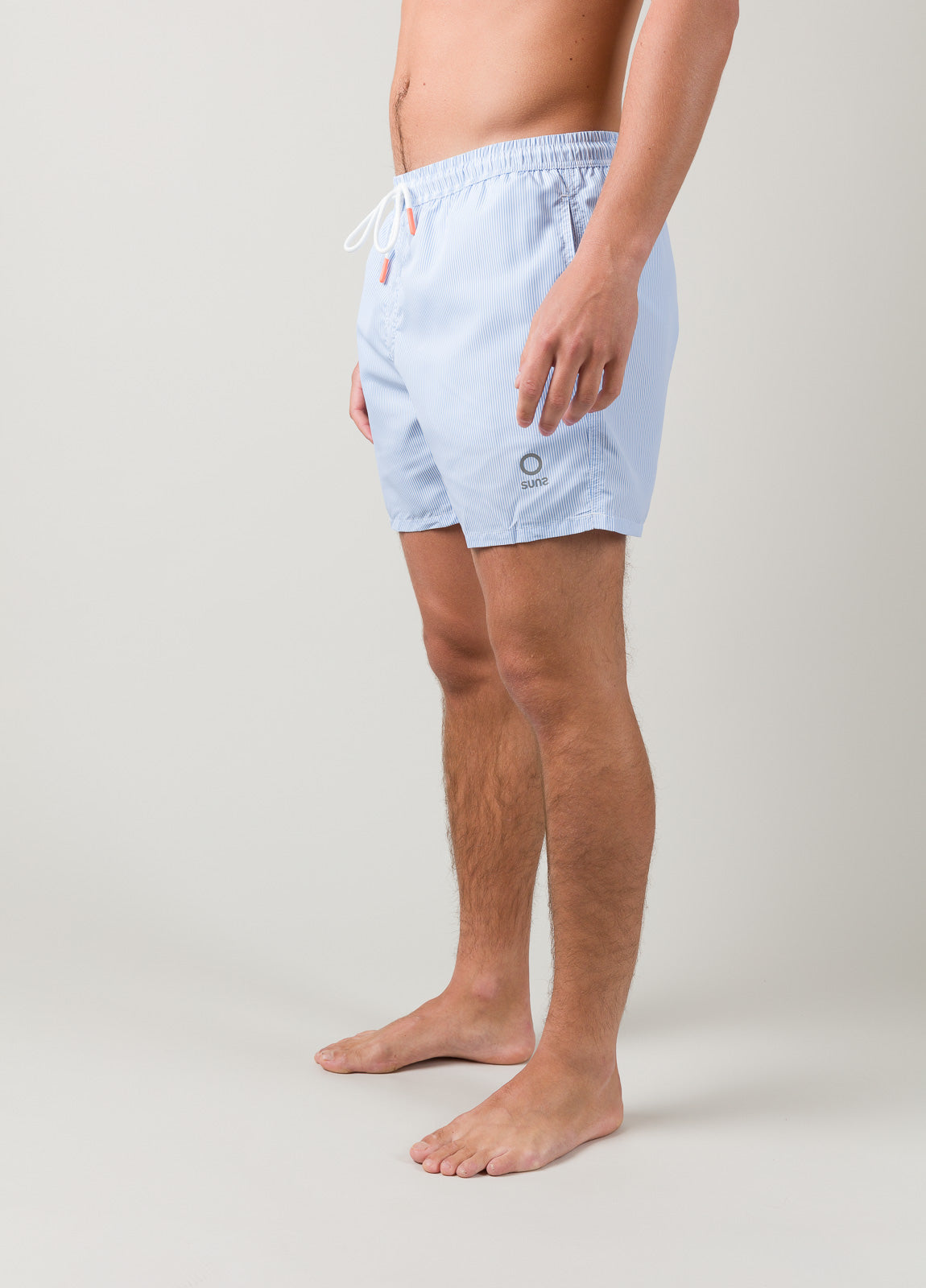 Bañador rayas celeste