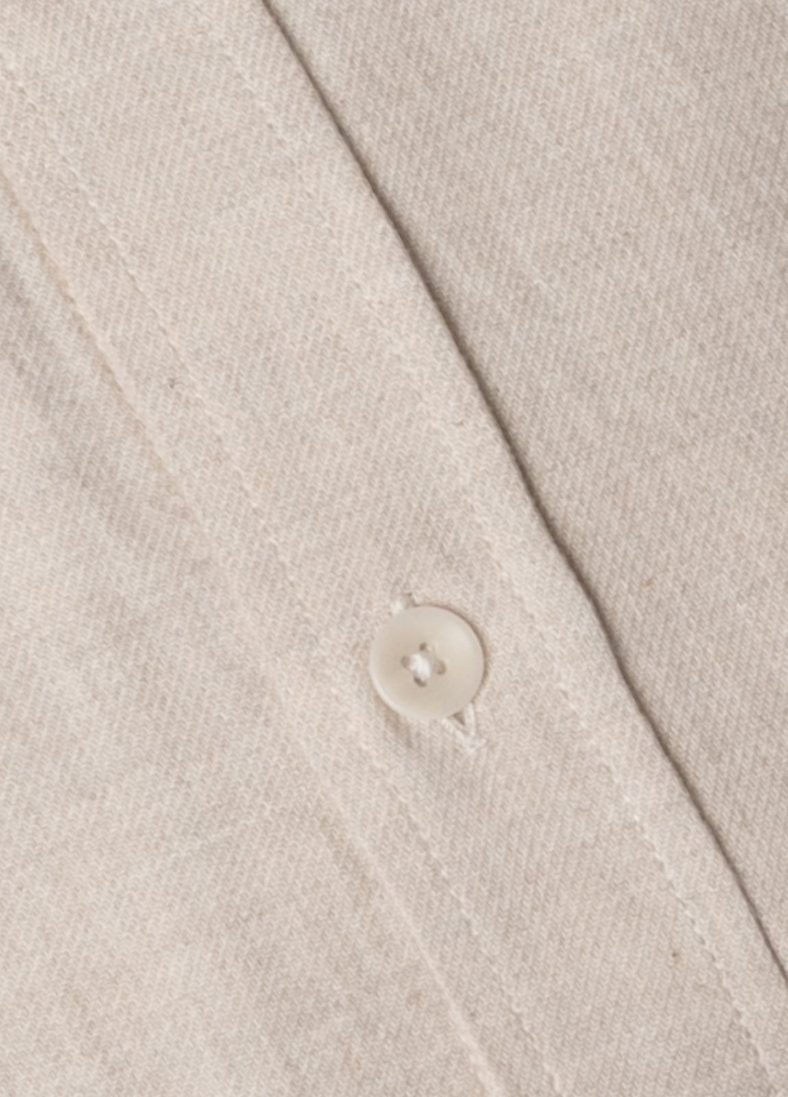 Camisa sport afranelada lisa beige