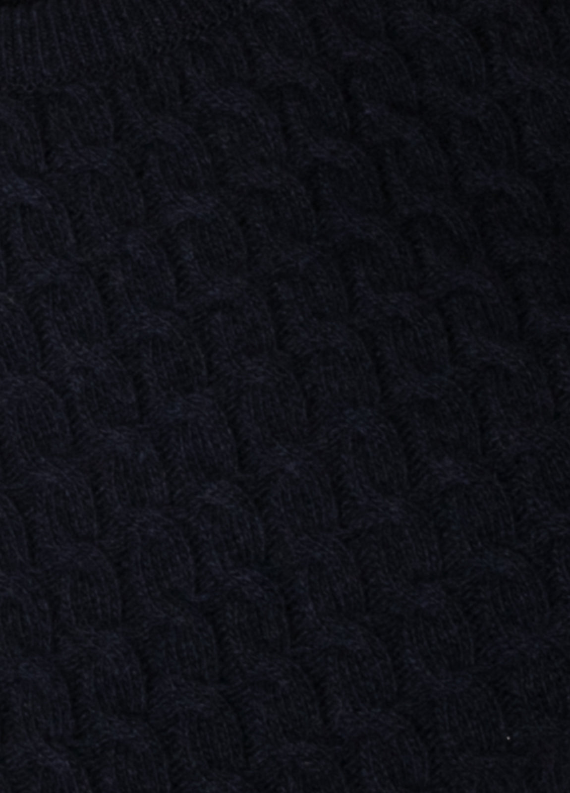 Jersey cuello redondo trenzado marino