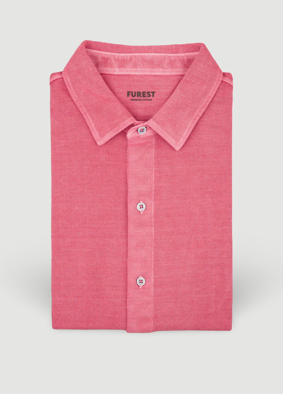 Camisa sport piqué fresa