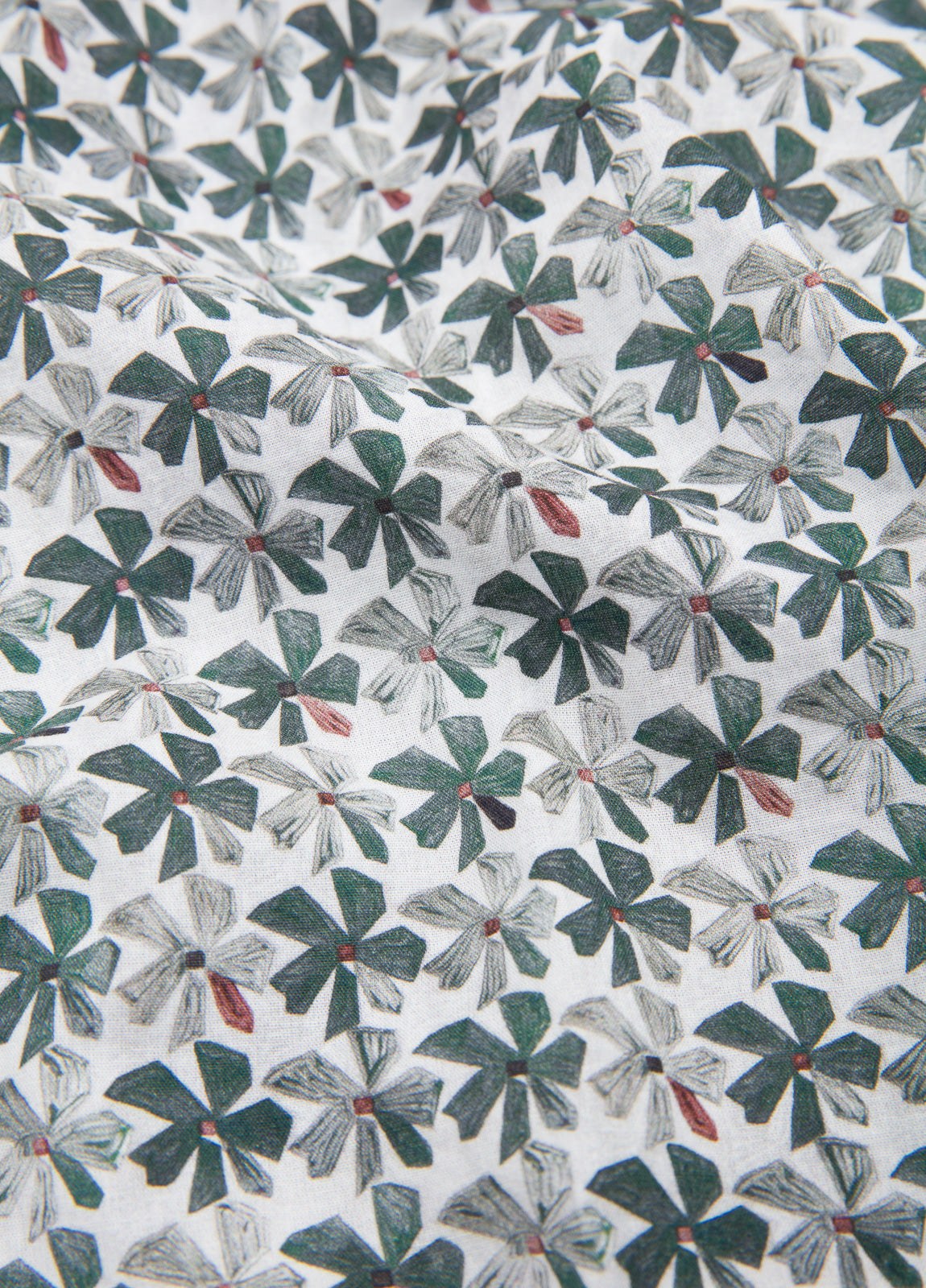 Camisa sport estampado flor verde