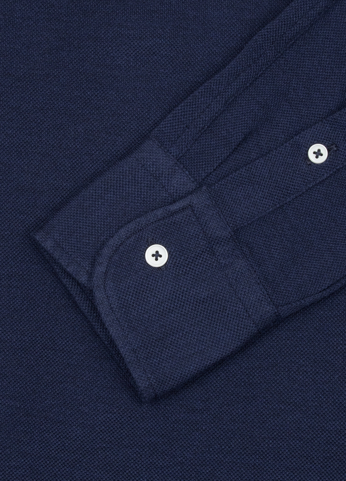 Navy pique sport shirt