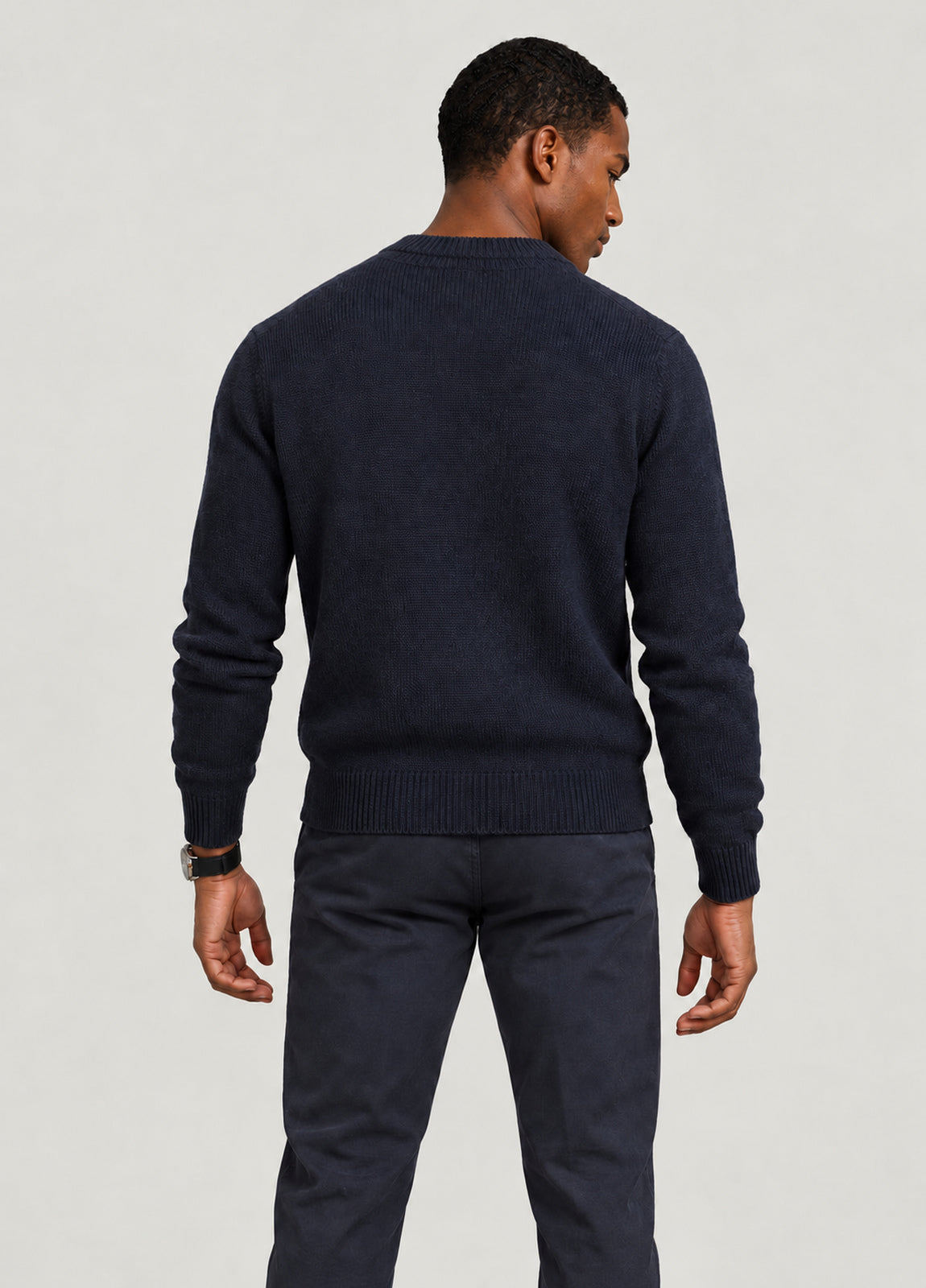 Jersey Chaqueta Botones Navy A 3784