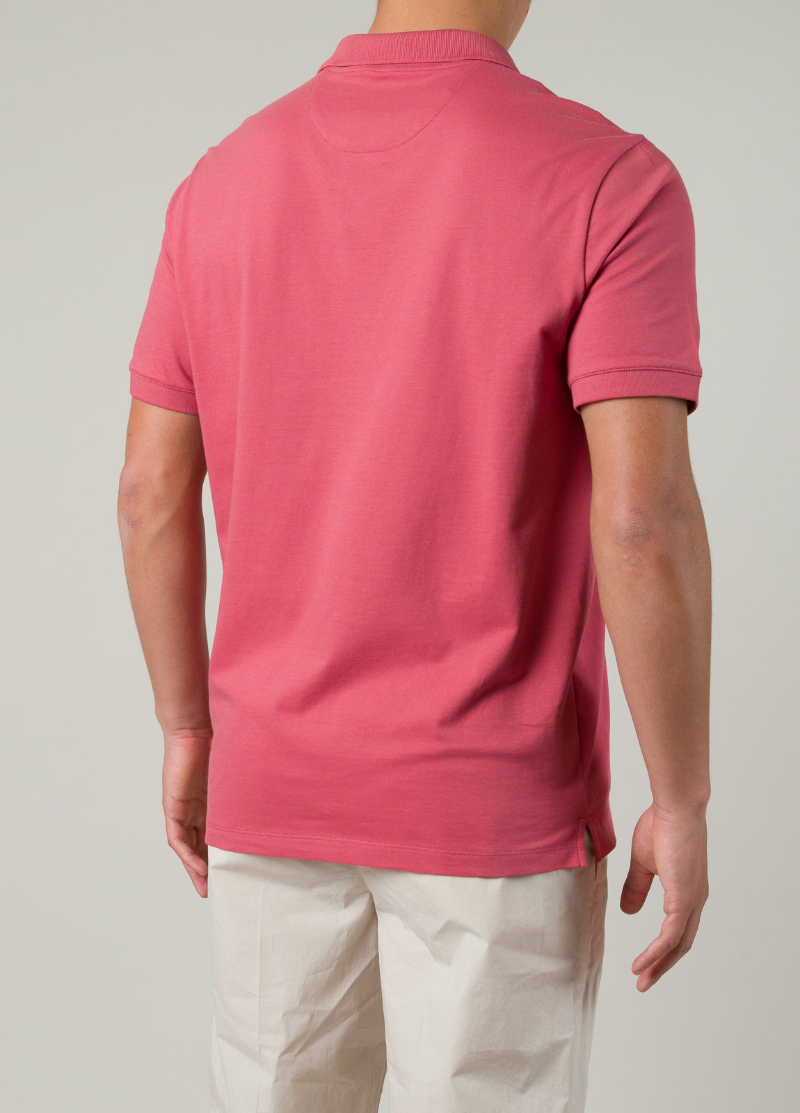 Polo manga corta piqué  fresa