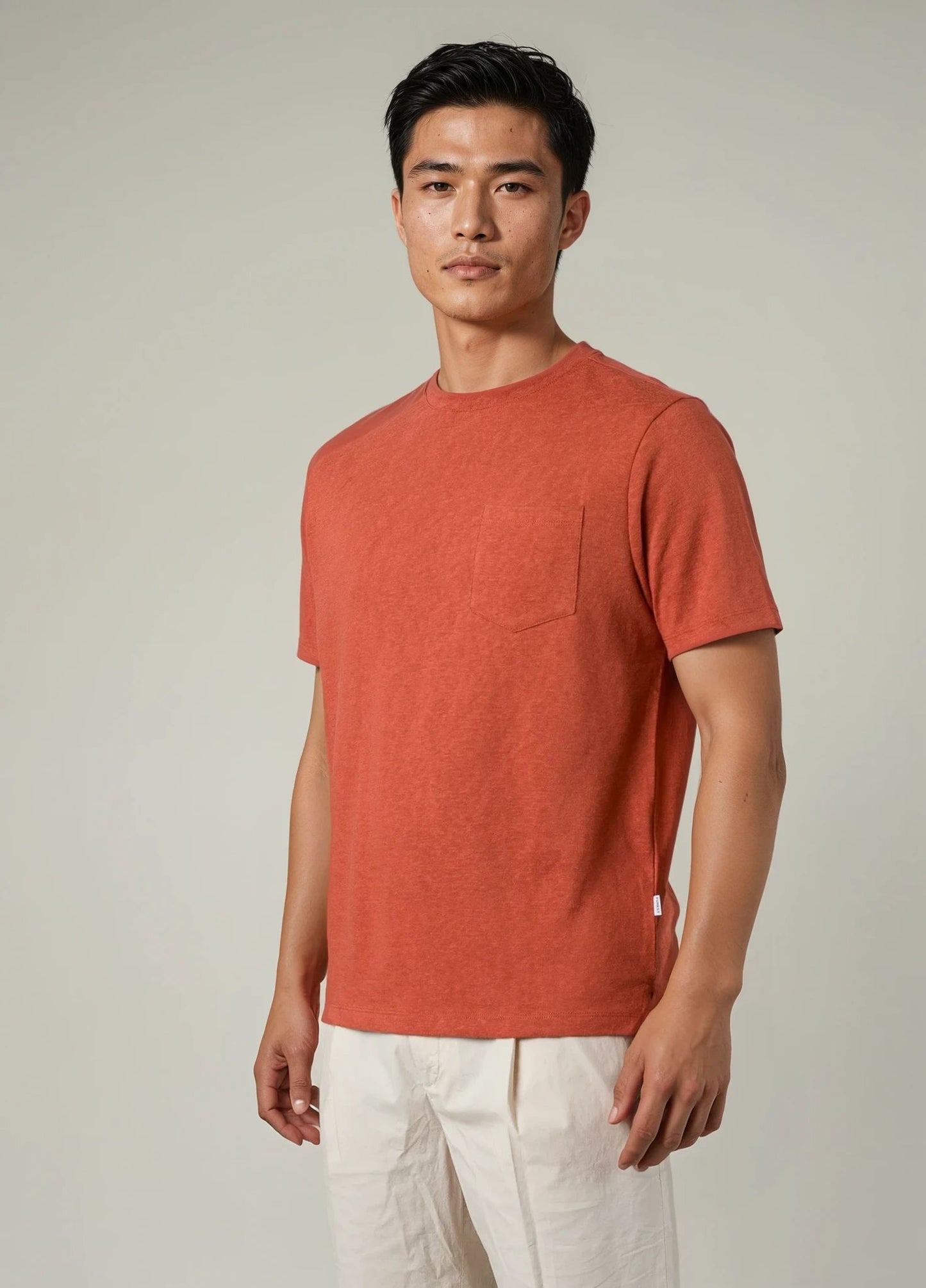 Camiseta manga corta teja