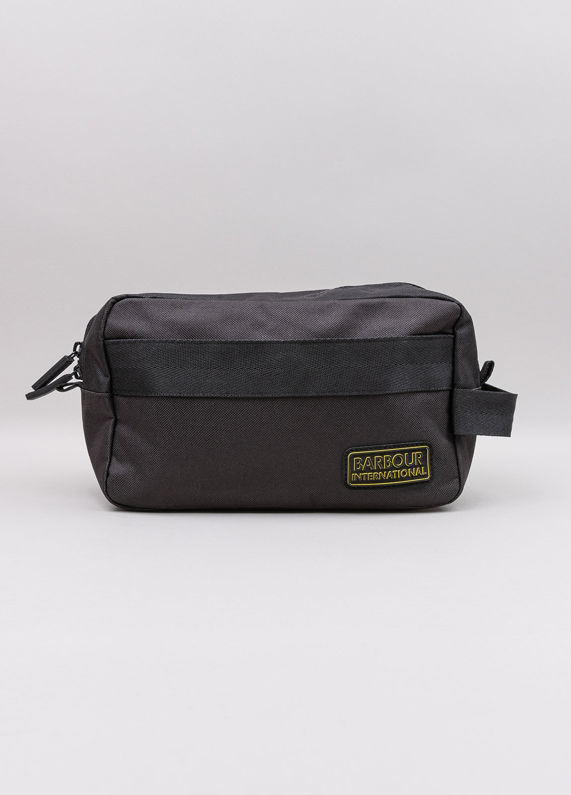 Black toiletry bag