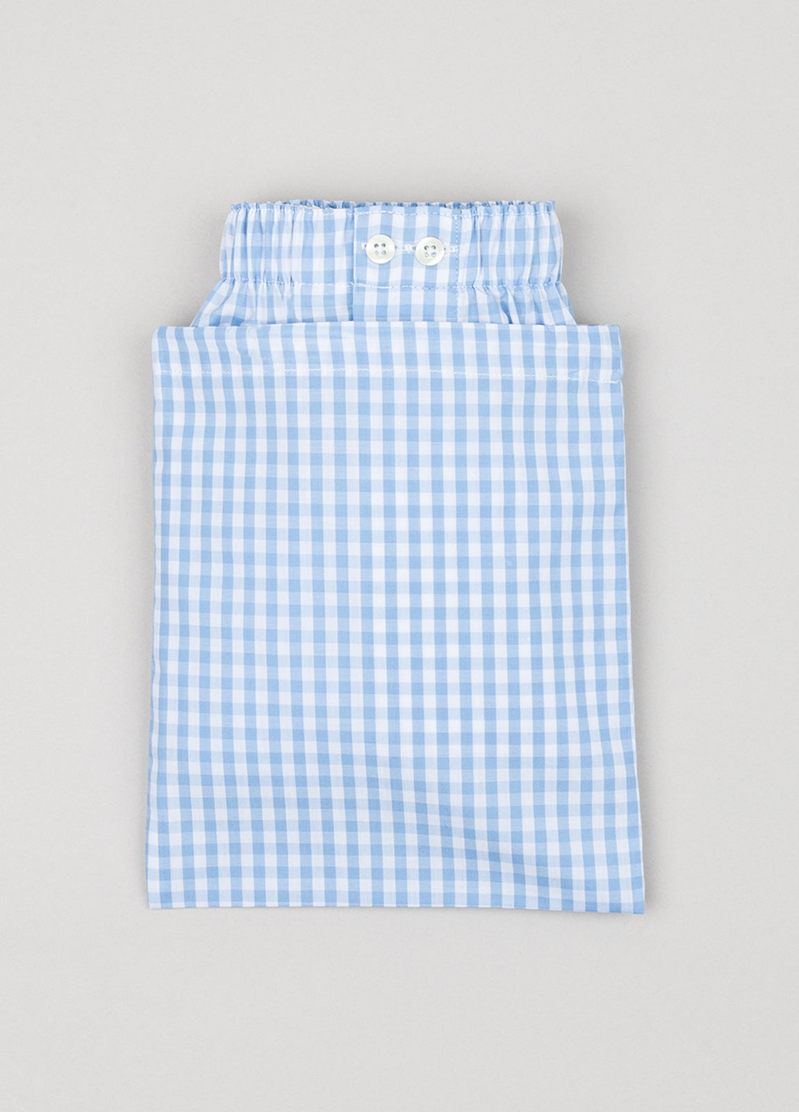Boxer shorts in light blue gingham