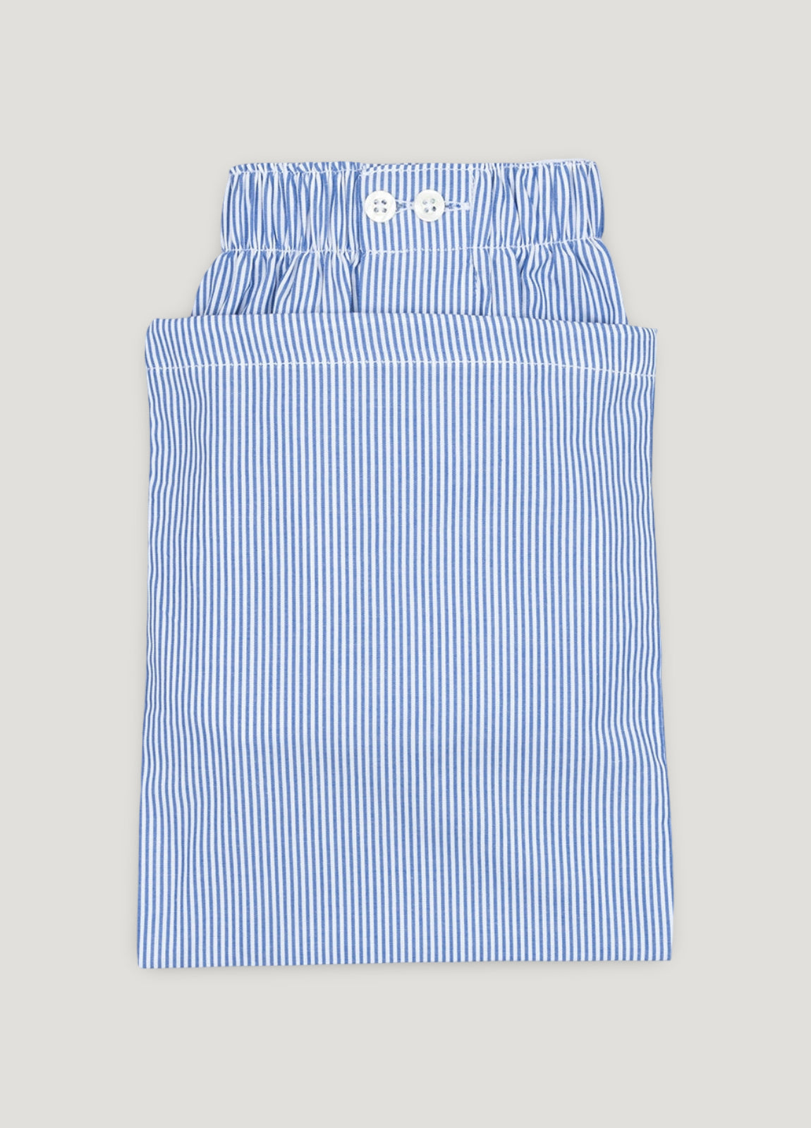 Blue striped boxer