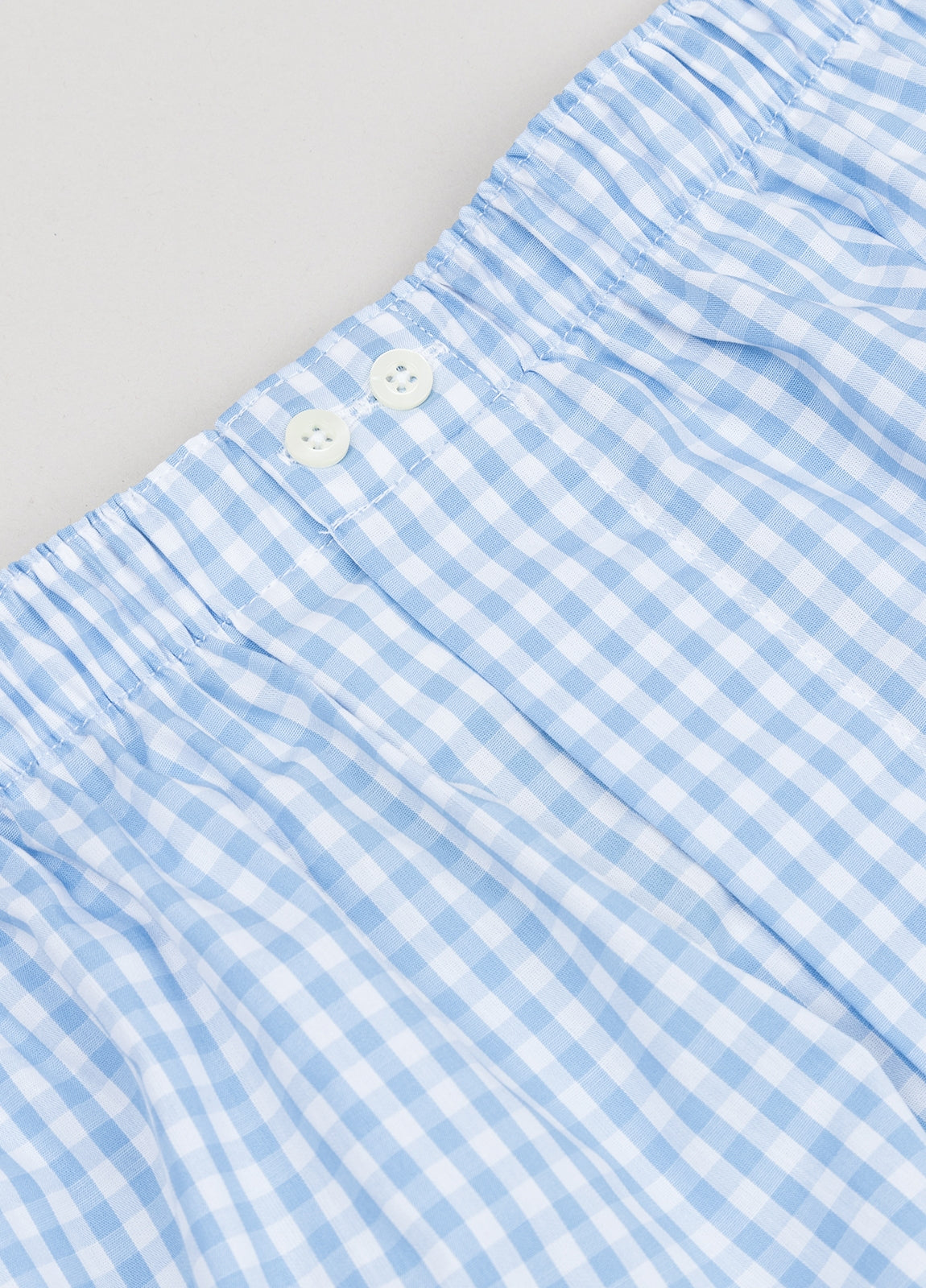 Boxer shorts in light blue gingham