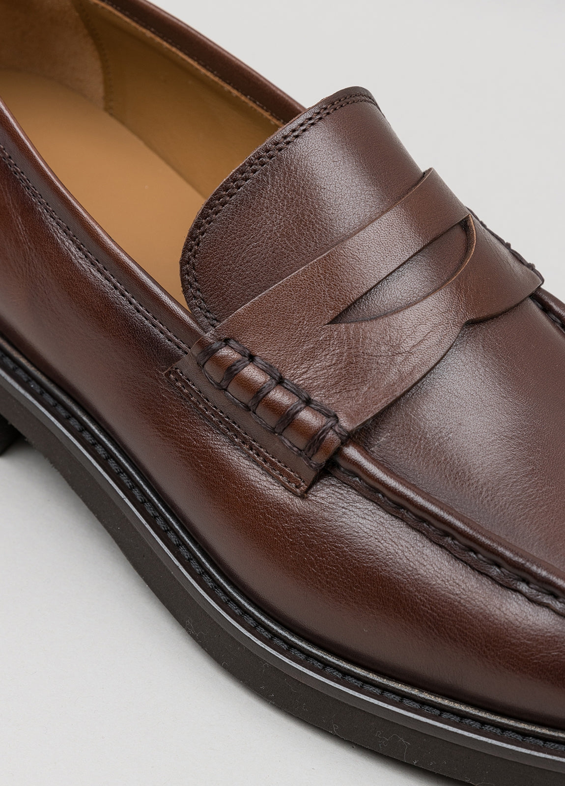 Mocasín Sport piel marrón