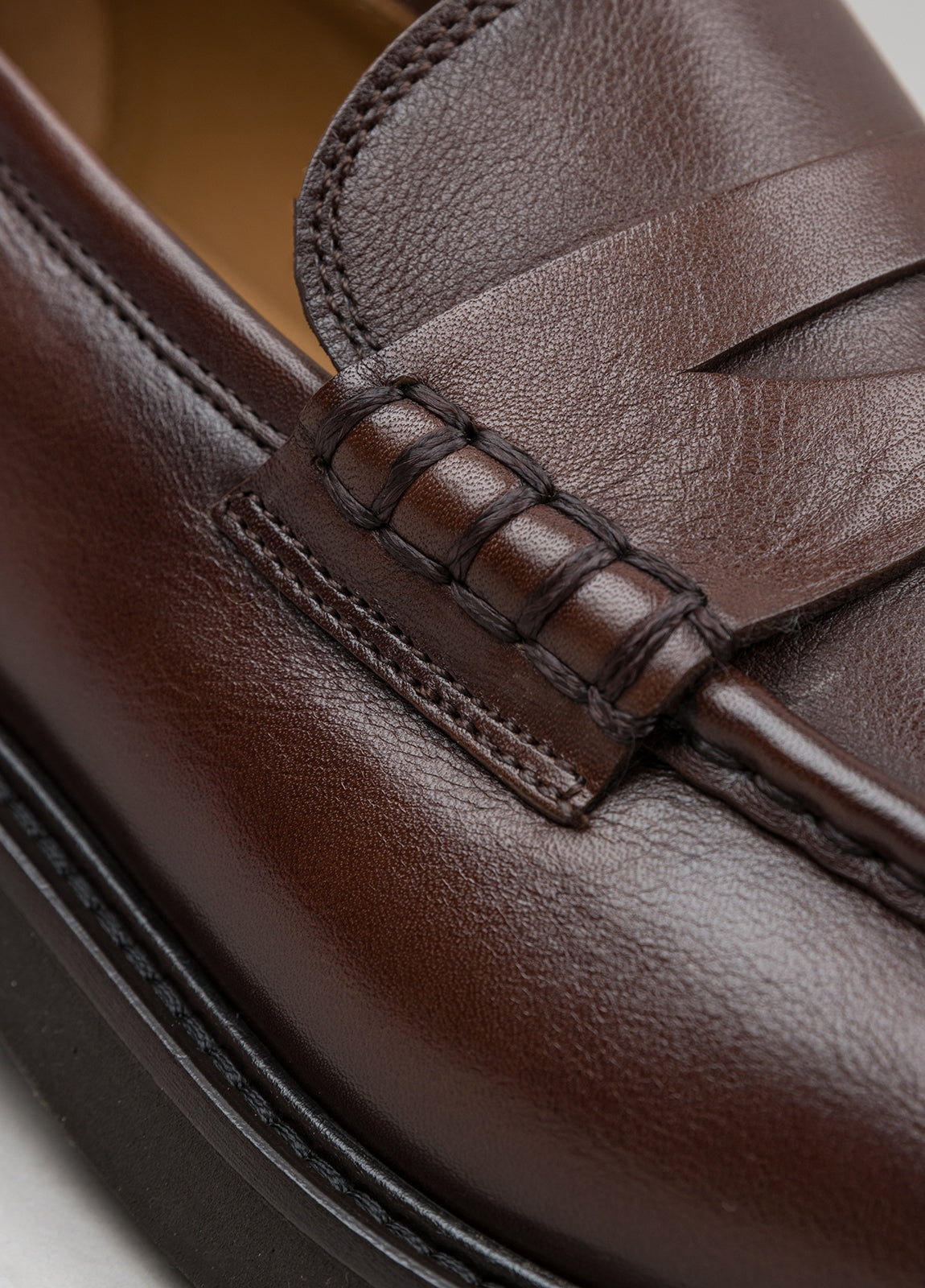 Mocasín Sport piel marrón